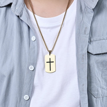 Stainless Steel Crusader Necklace