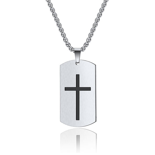 Stainless Steel Crusader Necklace